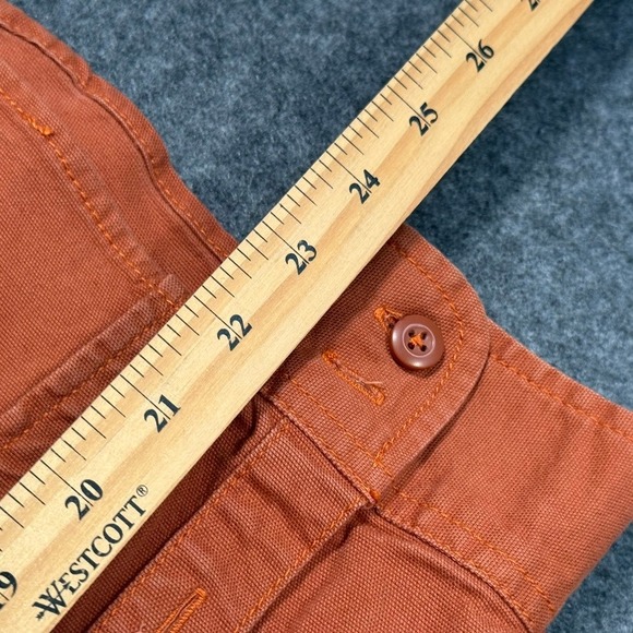 Topo‎ Designs Womens Organic Cotton Button Down Dirt Shirt LS Orange Sz Large - Picture 9 of 10